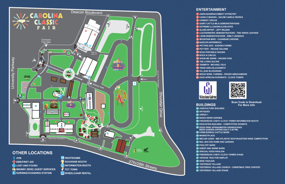 Map Carolina Classic Fair