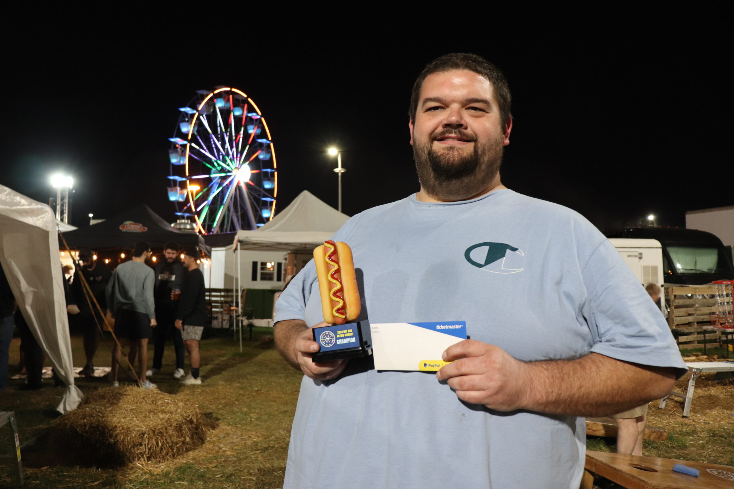 IMG_3148 Nate Moody, Inaugural Carolina Classic Fair Hot Dog Eating Contest winner