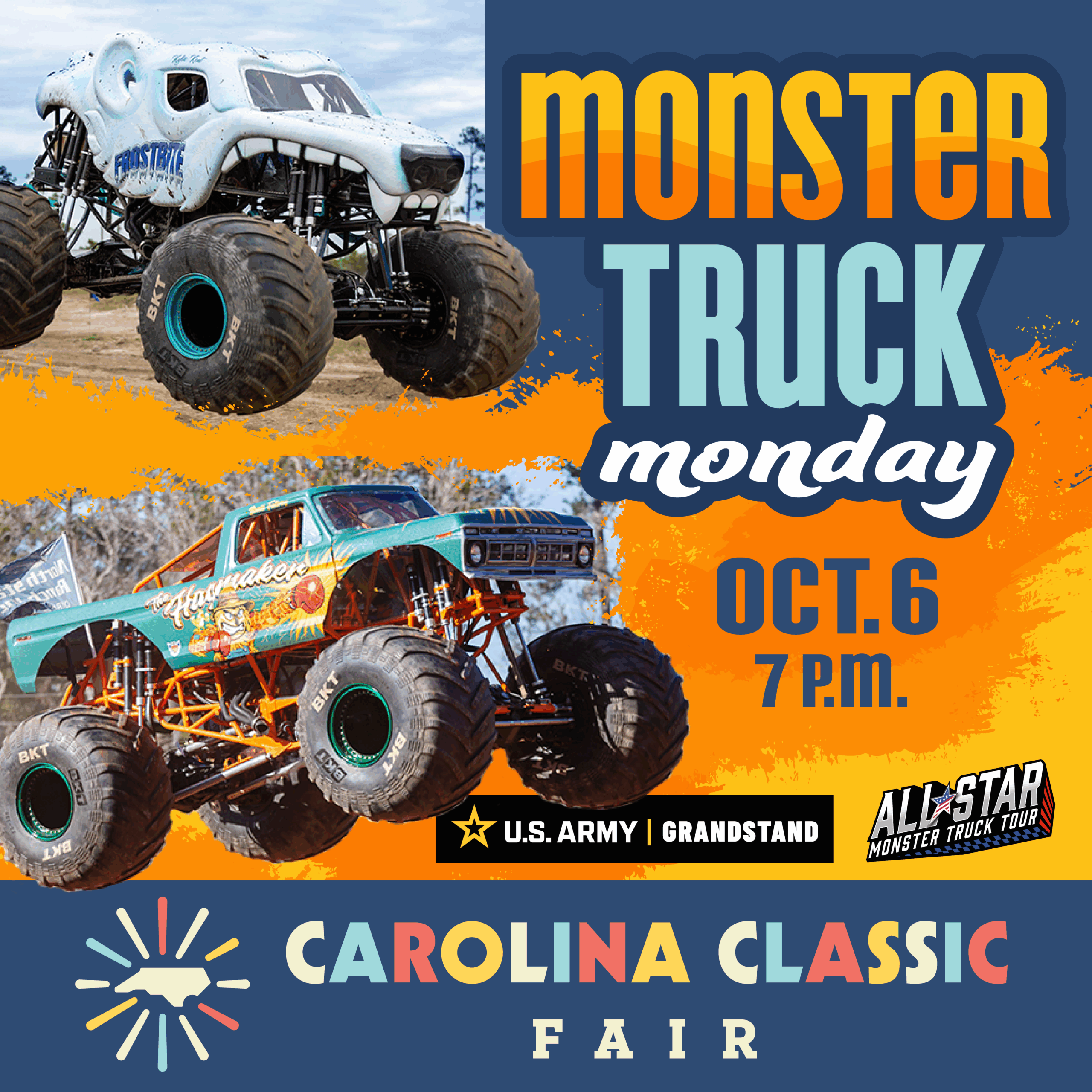 Carolina Classic Fair 2025_Monster Truck Monday_1080x1080 2